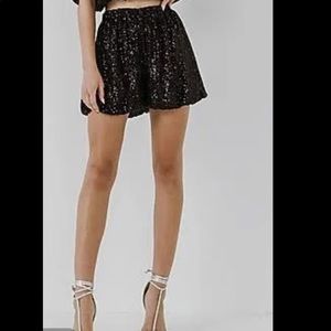 Endless Rose sequin bubble shorts